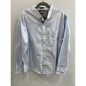 NEW Eddie Bauer Mens XL Blue Lookout Oxford Long Sleeve Button Down Shirt